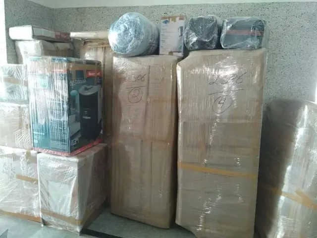 Household goods packed and ready for shifting in Gurgaon